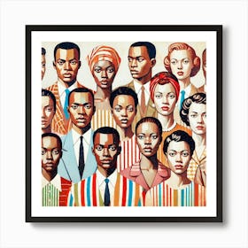 1950s People 02 Art Print