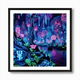 Neon Forest 1 Art Print