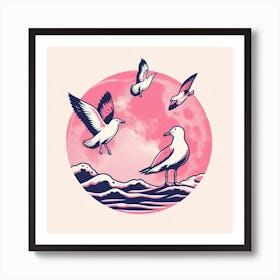 Seagulls Art Print