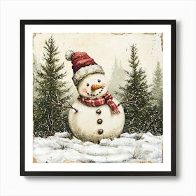 Snowman 2 Art Print