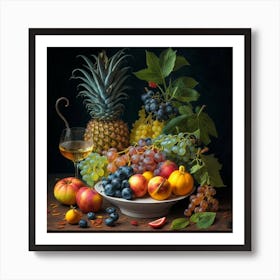 A collection of different delicious fruits 22 Art Print