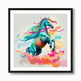 Colorful Horse 14 Art Print