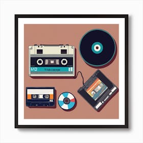 Cassette Tapes 1 Art Print