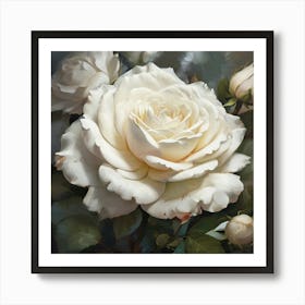 White Roses Art Print