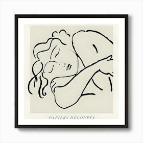 Woman Sleeping 3 Art Print