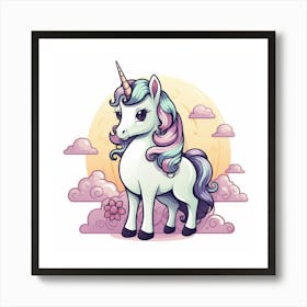 Unicorn Painting 1 Art Print