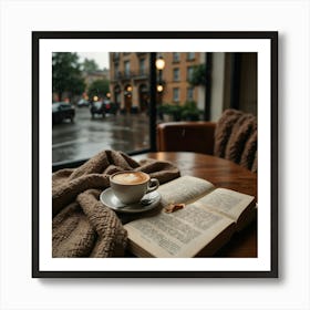 Coffee And Book 22 Art Print