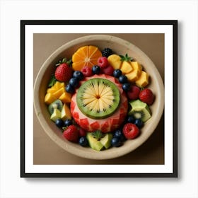 Default Create Unique Design Of Fruits In Beautiful Dish 3 Art Print