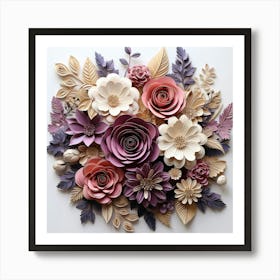 Paper Flowers 17 Art Print