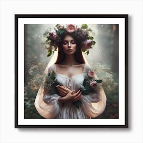 Fairy In The Forest Art Print