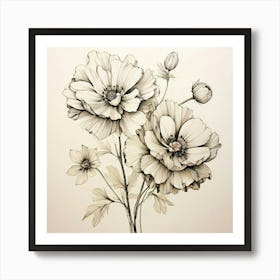 Flowers In A Vase 72 Art Print