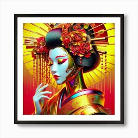 Japan Geisha Visual 1 Art Print