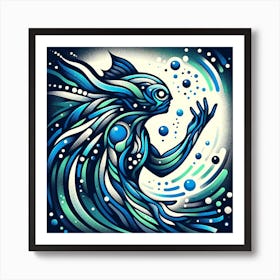 Fish In The Water Art Print