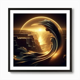 Wave In The Ocean Art Print