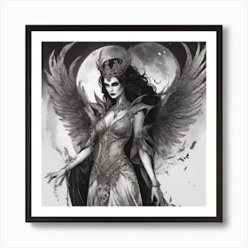 Angel Of The Moon Art Print