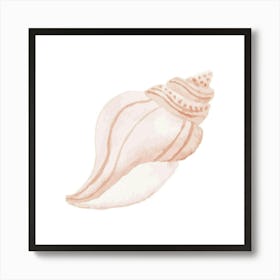 Pink Seashell 2 Art Print