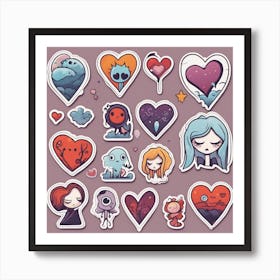 Sticker Collection Art Print