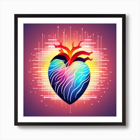 Heart - Heart Stock Videos & Royalty-Free Footage 1 Art Print