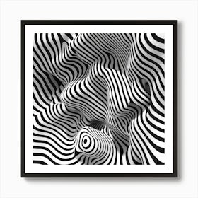 Abstract Black And White Art Print