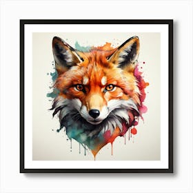Fox Head 1 Art Print