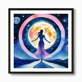 Full Moon Art Print