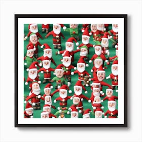 Christmas Santas Poster