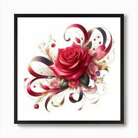 Red Rose 15 Art Print