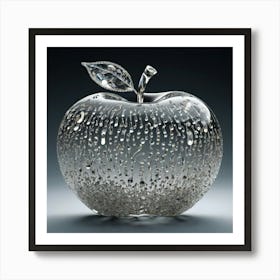 Apple With Raindrops 1 Affiche