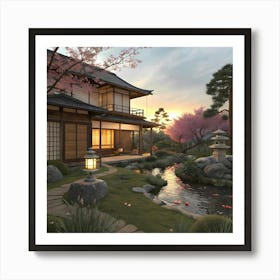 Japanese House Art Print