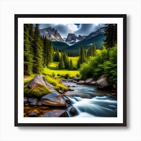 View of Rural Summertime Art Print