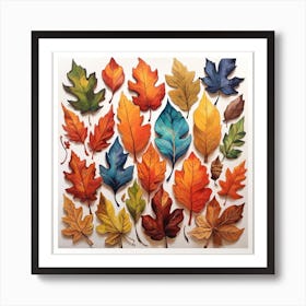 Autumn Leaves Print Poster