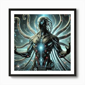 A Sci Fi Depiction Of A Void Harbinger, A Humanoid Art Print