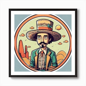 Mexico Sticker 2d Cute Fantasy Dreamy Vector Illustration 2d Flat Centered By Tim Burton Pr (29) Art Print