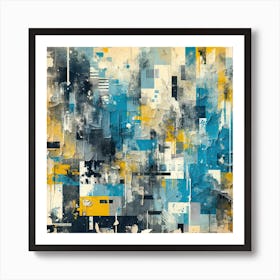 Abstract Textured Painting Art Print