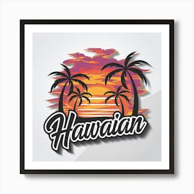 Hawaiian Sunset 1 Art Print