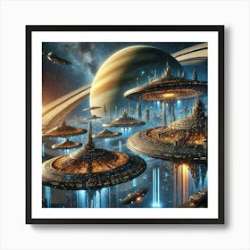 Establishment Of Ring Cities 1024x1024 Art Print