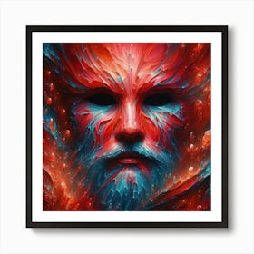 Face Of The Gods 1 Art Print