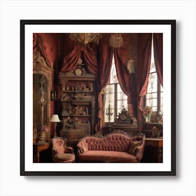 Victorian Living Room Art Print