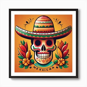 Mexican Skull 92 Art Print