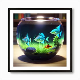 Fish Bowl 4 Art Print