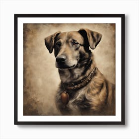 Dog Portrait 1 Art Print