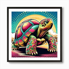 Psychedelic Turtle Art Print