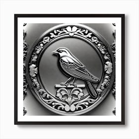 Crow symbol Art Print