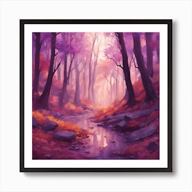 Purple Forest Art Print