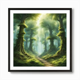 Forest Path 4 Art Print