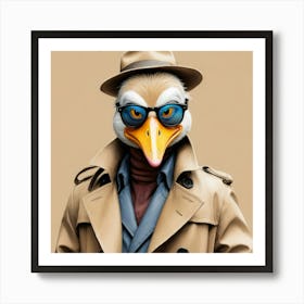 Duck In A Suit 13 Art Print