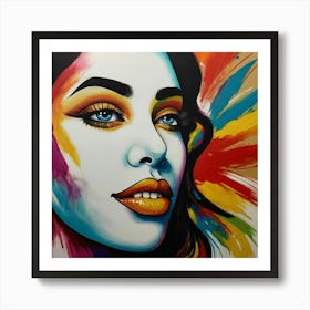 Face Of A Woman Art Print