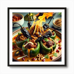 Sovereign Flame Chiles En Nogada Art Print