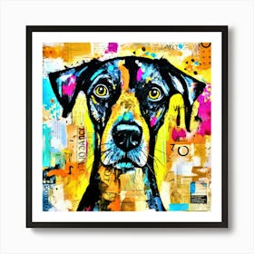 Hound Dog Stare - Dogs Vision Art Print