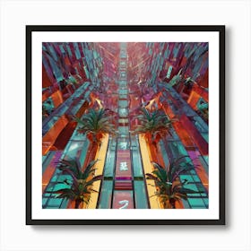 Futuristic Cityscape Art Print